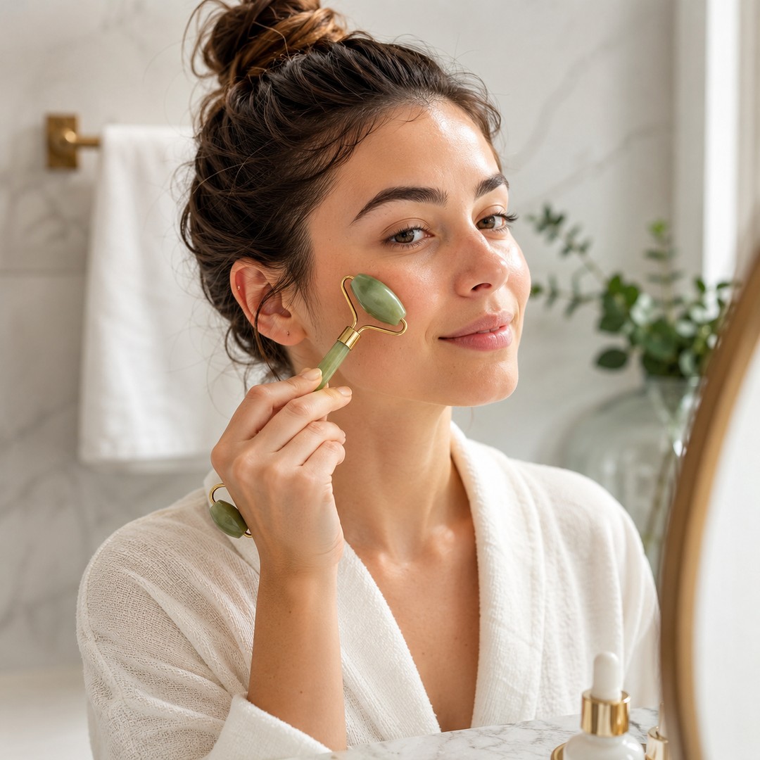 Jade Face Roller Set - Image 2