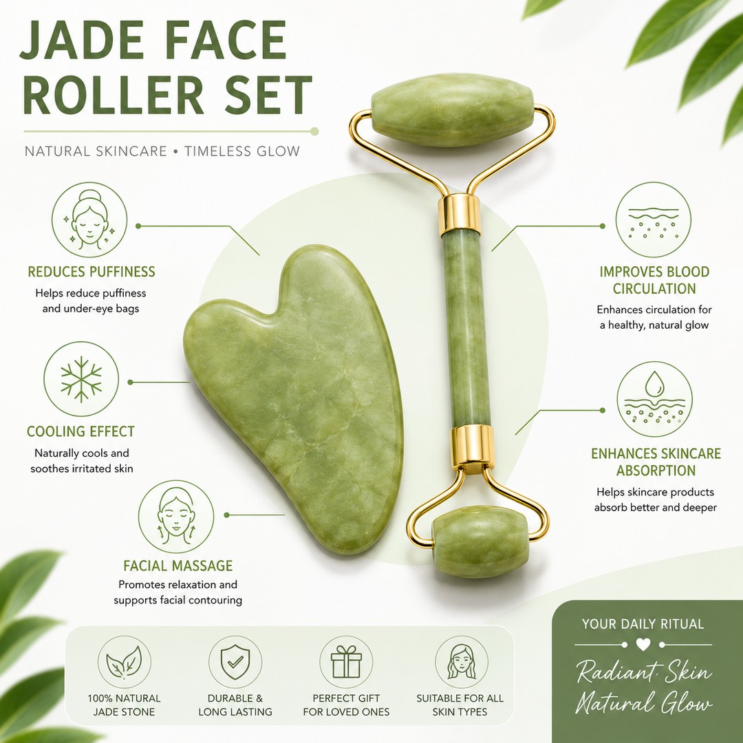 Jade Face Roller Set - Image 3